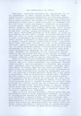 Moje wspomnienia z lat 1945-53