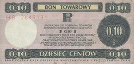 Bon Towarowy: Dziesięć Centów