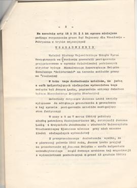 Akt oskarżenia przeciwko Januszowi Lasce