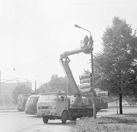 Plac Społeczny - naprawa trakcji