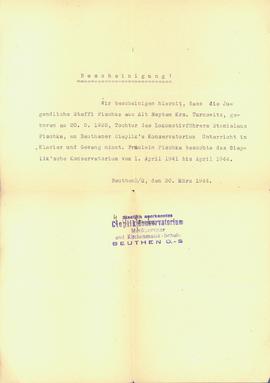 Bescheinigung!=Zaświadczenie