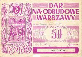 Dar na odbudowę Warszawy