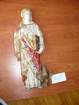 Figura św Jana Ewangelisty z księgą i orłem