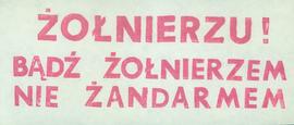 Żołnierzu!