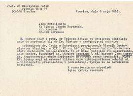 Odpis pisma do Księdza Biskupa Janusza Narzyńskiego