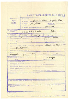 Kwestionariusz osobowy