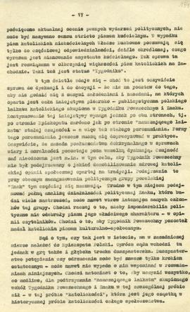 Problem Tygodnika Powszechnego - Próba analizy