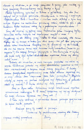 List do Juliana Fercza