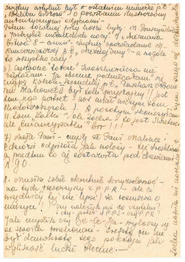 List od Danuty Paleńskiej