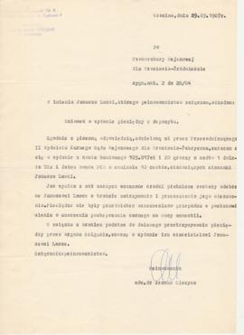 Wniosek o wydanie pieniędzy z depozytu