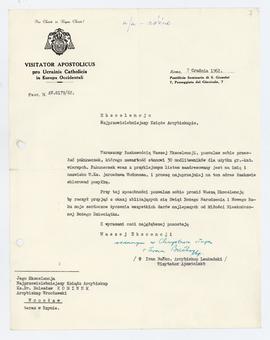 List Ivana Bućko arcybiskupa Leukadzkiego do arcybiskupa Kominka