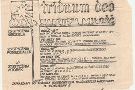 Triduum Deo