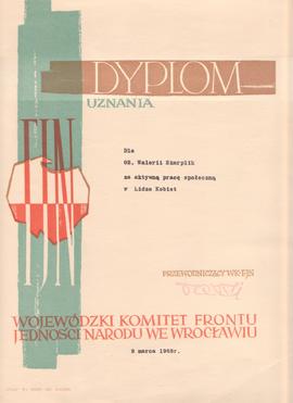 Dyplom uznania