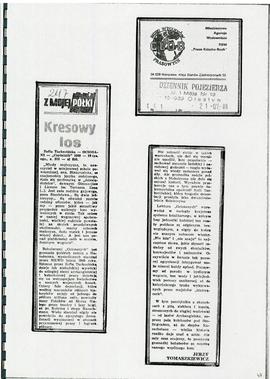 Syberyjska sonata. POSŁOWIE. Do książki pod tytułem „OCIOSANI” ZOFII TARKOCIŃSKIEJ. Czy to już ty...